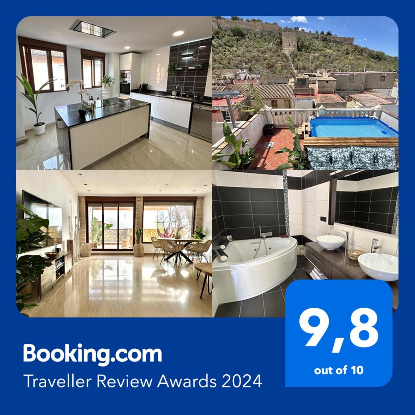 Casa Con Jacuzzi Y Piscina Con Vistas Al Castillo Corbera de Alcira Exteriör bild